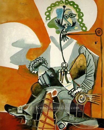 Mousquetaire e la pipe 1968 Kubismus Pablo Picasso Ölgemälde